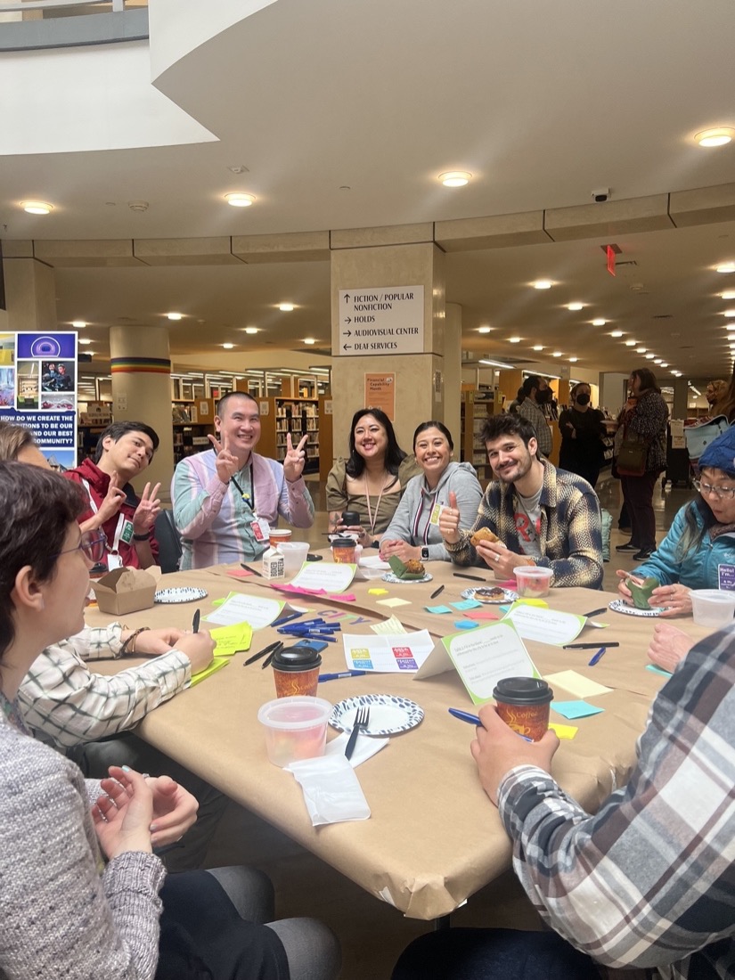 Participants in the May All-Staff Workshop share their hopes for the future of San Francisco and the Library